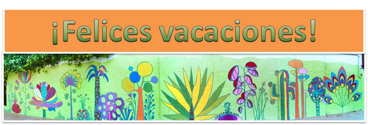 felices vacaciones muro