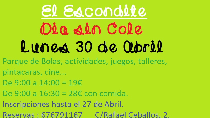 El Escondite 30-04-2018